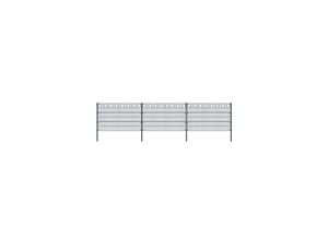 4058166151148 - HOME DELUXE Doppelstabmattenzaun anthrazit KREIS versch Ausführungen 4058166151148 - HOME DELUXE Doppelstabmattenzaun anthrazit KREIS versch Ausführungen