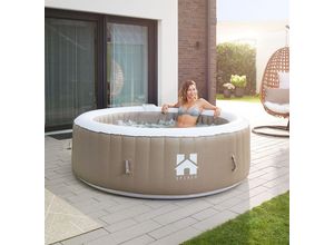 4058166232861 - HOME DELUXE Outdoor Whirlpool SPLASH - Beige- 6 Personen