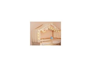 4058166267283 - HOME DELUXE Zweiteiliger Kinderbett Vorhang VELO Creme - versch Ausführungen