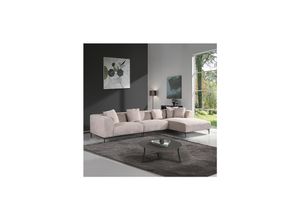 4058166267399 - HOME DELUXE Ecksofa TORINO Beige Rechts