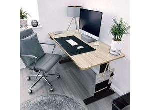 4058166267672 - Höhenverstellbarer Schreibtisch elektrisch lumina Farbe Schwarz - Braun Größe 120 x 60 cm Höhenverstellbarer-Schreibtisch Arbeitsplatz Schreibpult