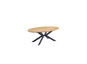 4058166271440 - HOME DELUXE Esstisch Oval AVENTIS inkl Sternfuß - 200 x 120 cm - versch Farben - Light Oak