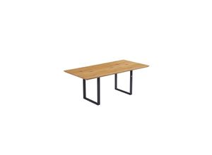 4058166271464 - HOME DELUXE Esstisch Eckig Ausziehbar AVENCIA inkl U-Fuß - 160 x 100 cm - versch Ausführungen - Light Oak