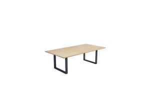 4058166271556 - HOME DELUXE Esstisch Eckig AVENCIA inkl U-Fuß - 240 x 120 cm - versch Ausführungen - Fishbone Oak