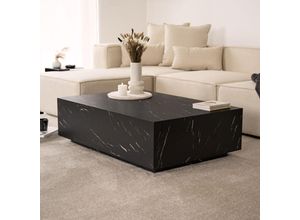 4058166273727 - HOME DELUXE - Couchtisch Marmor AMIRI XXL Farbe Schwarz Größe 120 x 35 x 80 cm Couchtisch Marmor Marmor Tisch