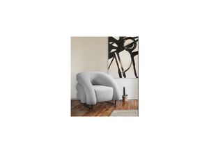 4058166314512 - HOME DELUXE Sessel MACA Samtgewebe Grau