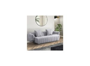 4058166315588 - HOME DELUXE Komfort Sofa NORANA - 234 x 80 x103 cm Grau