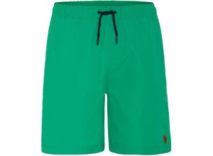 4058213094657 - US POLO ASSN Badehose Tunnelzug uni für Herren grün L