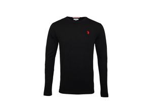 4058213227253 - US POLO Longsleeve Langarmshirt mit Rundhalsausschnitt R-Neck