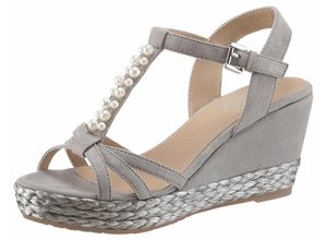 4058219436093 - Große Größen Sandalette grau Gr36