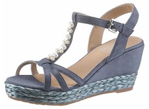 4058219436161 - Große Größen Sandalette blau Gr36