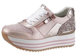 4058219664960 - Große Größen TOM TAILOR Plateausneaker roségoldfarben Gr36