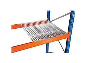 4058255069149 - Schulte Lagertechnik Holmbündig einlegbarer Gitterrost für Palettenregale B 2700 x T 1100 mm für Holmtiefe 50 mm verzinkt 3 Stück