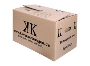 4058592300134 - - 5x neu umzugskartons xxl 2-WELLIG - 660 x 360 x 405mm 50 Kg Belastbarkeit - Braun