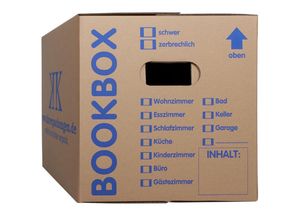 4058592300738 - Kk Verpackungen - 15 Bücherkartons 2-wellig Bookbox Ordnerkartons Archivkartons - Braun