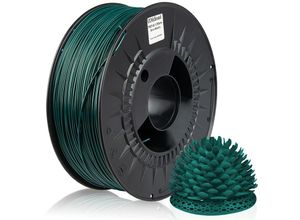 4058592512100 - 3D Drucker 175mm petg Filament 1kg Spule Rolle Premium Grün Metallic - Grün Metallic - Midori