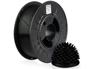 4058592512254 - - 2 x ® 3D Drucker 175mm petg Filament 1kg Spule Rolle Premium Schwarz RAL9005 - Schwarz