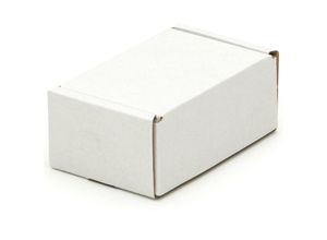 4058592613012 - Kk Verpackungen - 1200 Visitenkartenkartons 90 x 60 x 40 mm Kartons Wellpappe Versandkartons weiß - Außenfarbe Weiß - Innenfarbe Braun