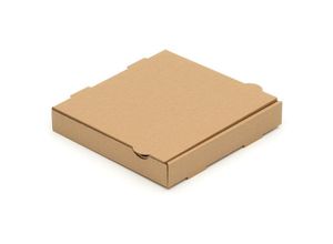 4058592615191 - Kk Verpackungen - 100 Pizzakartons 240 x 240 x 40 mm Pizzaschachteln Blanko Verpackungen braun - Braun