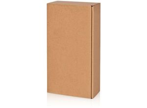 4058592802409 - Kk Verpackungen - 500 x Präsentkarton für 2 Flaschen 360x180x90 mm Kraftpapier Natur - Natur Braun