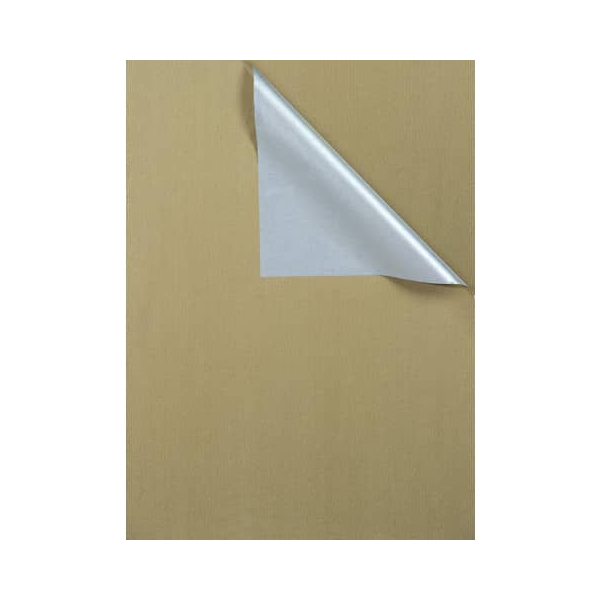 4058653700811 - Geschenkpapier 731647 50cm x 250m gold silber 4058653700811 250 Meter