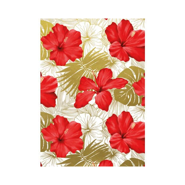 4058653703898 - Geschenkpapier 2A91933 Hibiskusblüte 50cm x 250m 4058653703898 Zöwie