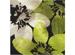 4058661328045 - Wandbild ARTLAND Blüten V Bilder Gr B H 50 cm x 50 cm Alu-Dibond-Druck Blumen quadratisch 1 St grün Bild Metallbild Metallbilder Bilder als Alubild Leinwandbild Wandaufkleber oder Poster in versch Größen