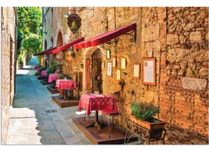 4058661352569 - Wandbild ARTLAND Toskana II Bilder Gr B H 90 cm x 60 cm Alu-Dibond-Druck Europa 1 St orange Bild Kunstdruck Kunstdrucke Bilder als Alubild Leinwandbild Wandaufkleber oder Poster in versch Größen