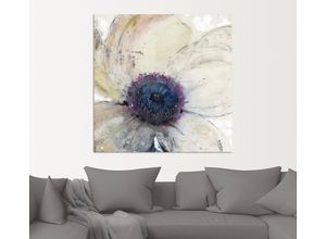 4058661367037 - Wandbild ARTLAND Blumenfluss II Bilder Gr B H 70 cm x 70 cm Alu-Dibond-Druck Blumen quadratisch 1 St beige (naturfarben) Bild Poster Bilder als Alubild Leinwandbild Wandaufkleber oder in versch Größen