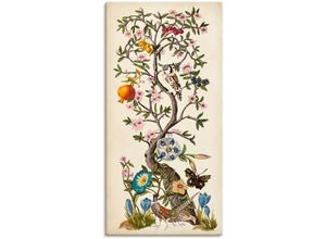 4058661372314 - Wandbild ARTLAND Chinoiserie Natur I Bilder Gr B H 50 cm x 100 cm Leinwandbild Pflanzen Hochformat 1 St beige (naturfarben) Bild Poster Bilder als Alubild Leinwandbild Wandaufkleber oder in versch Größen