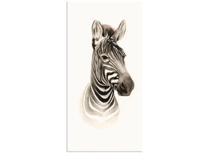 4058661382580 - Wandbild ARTLAND Safari Porträt I Bilder Gr B H 50 cm x 100 cm Alu-Dibond-Druck Wildtiere Hochformat 1 St schwarz Bild Poster Bilder als Alubild Leinwandbild Wandaufkleber oder in versch Größen