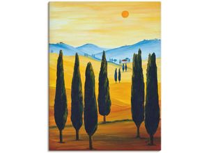 4058661431981 - Wandbild ARTLAND Sehnsucht nach der Toskana Bilder Gr B H 60 cm x 80 cm Leinwandbild Europa Hochformat 1 St orange Bild Poster Bilder als Alubild Leinwandbild Wandaufkleber oder in versch Größen