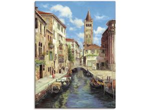 4058661464798 - Wandbild ARTLAND Venedig Bilder Gr B H 90 cm x 120 cm Leinwandbild Venedig Hochformat 1 St beige (naturfarben) Kunstdrucke als Alubild Leinwandbild Wandaufkleber oder Poster in versch Größen