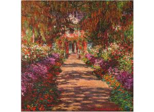 4058661839480 - Wandbild ARTLAND Weg in Monets Garten Giverny 1902 Bilder Gr B H 70 cm x 70 cm Alu-Dibond-Druck Garten 1 St bunt Bild Leinwandbild Kunstdrucke Bilder als Alubild Leinwandbild Wandaufkleber oder Poster in versch Größen