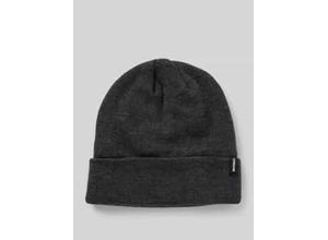 4058752604997 - Beanie in unifarbenem Design mit breitem Umschlag