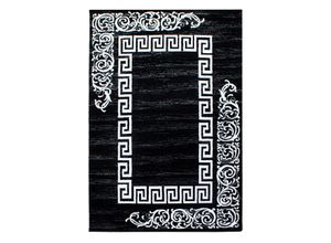 4058819074558 - Teppich AYYILDIZ TEPPICHE Miami 6620 Teppiche Gr B L 160 cm x 230 cm 12 mm 1 St schwarz Esszimmerteppiche Kurzflor orientalisches ausdrucksstarkes Design