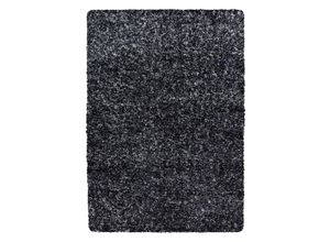 4058819085165 - Hochflor-Teppich AYYILDIZ TEPPICHE Enjoy Shaggy Teppiche Gr B L 200 cm x 290 cm 50 mm 1 St grau (anthrazit) Esszimmerteppiche Wohnzimmer