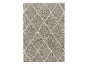 4058819101124 - Hochflor-Teppich AYYILDIZ TEPPICHE ALVOR 3401 Teppiche Gr B L 240 cm x 340 cm 50 mm 1 St beige Esszimmerteppiche Wohnzimmer