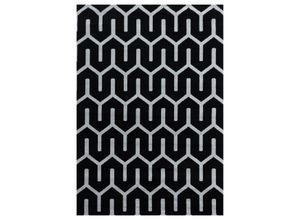 4058819113523 - Teppich AYYILDIZ TEPPICHE COSTA 3524 Teppiche Gr B L 140 cm x 200 cm 11 mm 1 St schwarz (black) Esszimmerteppiche