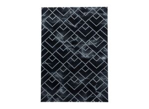 4058819117231 - Teppich AYYILDIZ TEPPICHE NAXOS 3814 Teppiche Gr B L 140 cm x 200 cm 12 mm 1 St silberfarben Esszimmerteppiche Wohnzimmer