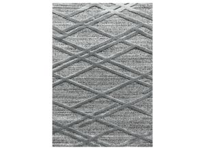 4058819120002 - Teppich AYYILDIZ TEPPICHE PISA 4706 Teppiche Gr B L 120 cm x 170 cm 20 mm 1 St grau Esszimmerteppiche