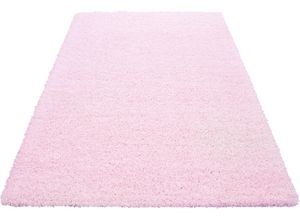 4058819128305 - Hochflor-Teppich HOME AFFAIRE Shaggy 30 Teppiche Gr B L 240 cm x 320 cm 30 mm 1 St rosa (hellrosa) Esszimmerteppiche Teppich Uni Farben besonders weich und kuschelig