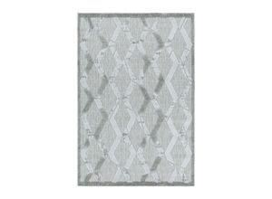 4058819130155 - Teppich AYYILDIZ TEPPICHE BAHAMA 5158AYYILDIZ TEPPICHEBAHA Teppiche Gr B L 200 cm x 290 cm 8 mm 1 St grau Esszimmerteppiche Flachflor mit Hoch-Tief-Struktur In-und Outdoor geeignet