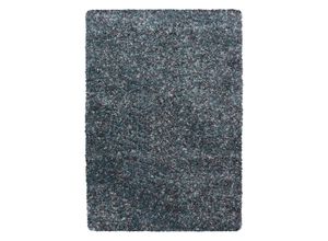 4058819135655 - Hochflor-Teppich AYYILDIZ TEPPICHE Enjoy Shaggy Teppiche Gr B L 240 cm x 340 cm 50 mm 1 St blau Esszimmerteppiche Wohnzimmer