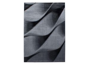 4058819137758 - Teppich AYYILDIZ TEPPICHE PARMA 9240 Teppiche Gr B L 240 cm x 340 cm 12 mm 1 St schwarz (black) Esszimmerteppiche strapazierfähig pflegeleicht Kurzflorteppich