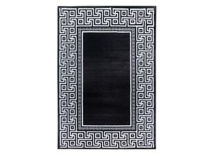 4058819137925 - Teppich AYYILDIZ TEPPICHE PARMA 9340 Teppiche Gr B L 240 cm x 340 cm 12 mm 1 St schwarz (black) Esszimmerteppiche strapazierfähig pflegeleicht Kurzflorteppich