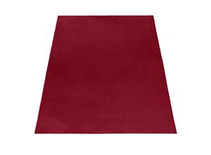 4058819139141 - Hochflor-Teppich AYYILDIZ TEPPICHE POUFFY 5100 Teppiche Gr B L 200 cm x 290 cm 20 mm 1 St rot (red) Esszimmerteppiche Besonders weich Softfllor waschbar