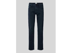 4058823434799 - Slim Fit Jeans mit Label-Patch Modell OREGON