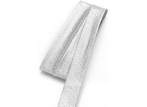 4058896051039 - Schrägband silber glitzernd Breite 2 cm Länge 5 m 4058896051039 - Schrägband silber glitzernd Breite 2 cm Länge 5 m
