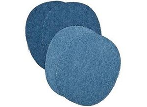 4058896056256 - Jeans-Flicken Größe 125 x 10 cm Farbe hellblau blau Inhalt 2 Paar